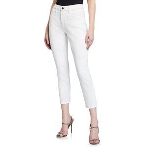 NWT Jen7 by 7 for All Mankind Size 2 Cropped Skinny Jeans White MSRP $99